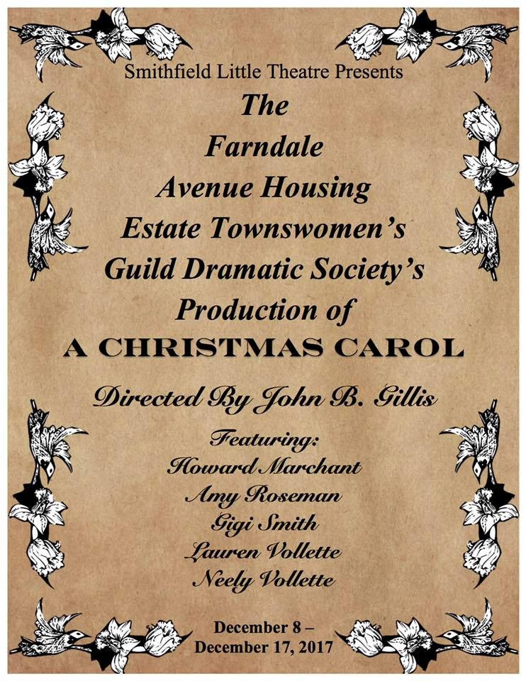 The Farndale Avenue Housing Estate Townswomen's Guild Dramatic Society Production of A Christmas Carol Marquee